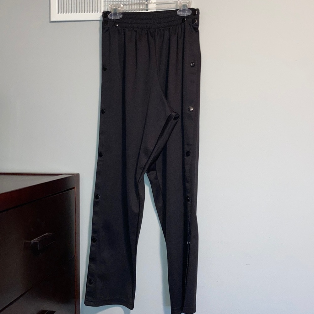 Alleson Athletic Black Tearaway Sweatpants